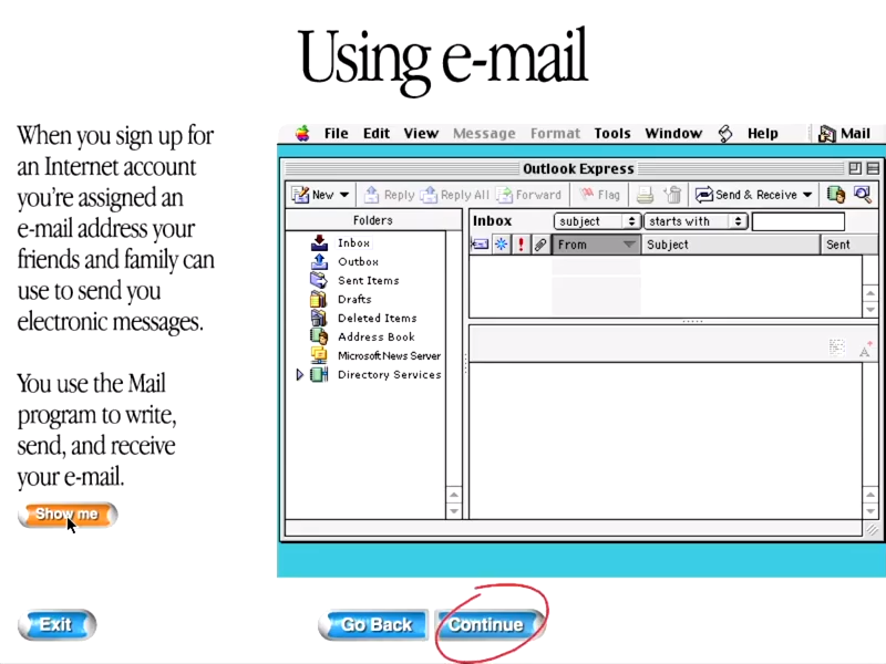 Mac OS 9 Setup: Using e-mail (electronic messages) (1999)